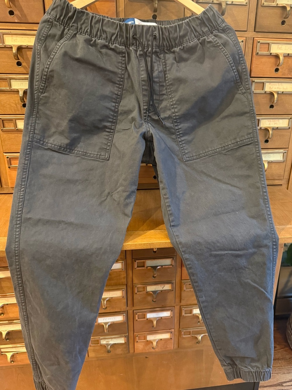 Old Navy Built-In Flex Modern Jogger Pants Men’s Medium Charcoal Gray Chino